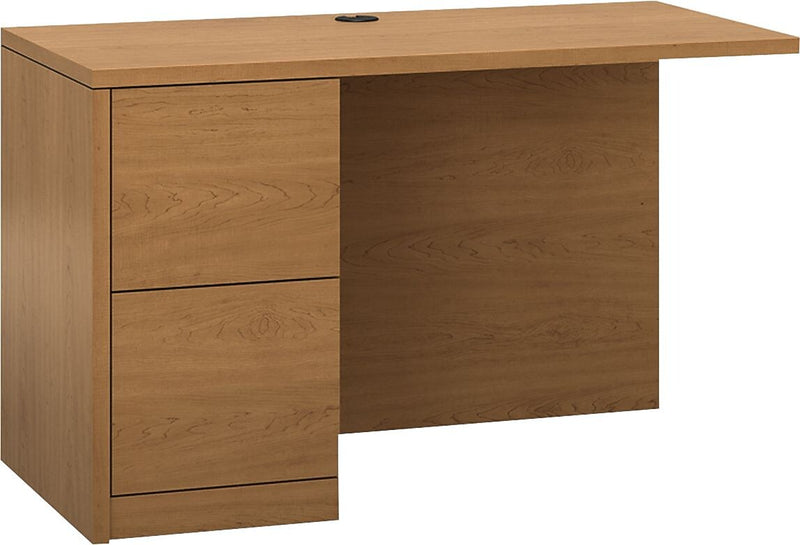 HON 10500 Series "L" Workstation Return, Full-Height Left Ped, 48w x 29d, Harvest
