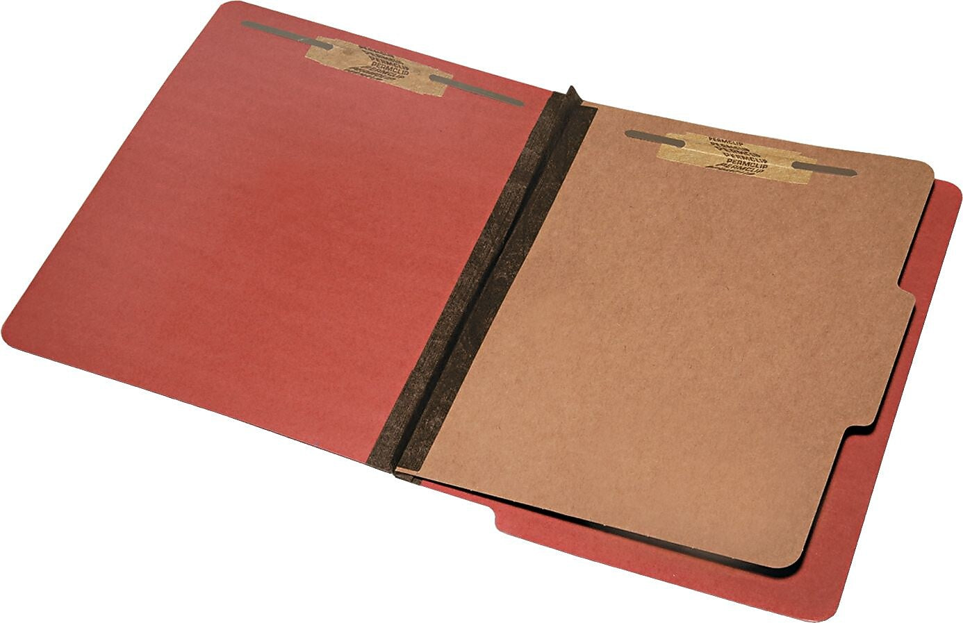 AbilityOne Pressboard Classification Folder, 1-Divider, 2" Expansion, Red, 10/Box (NSN5907107)