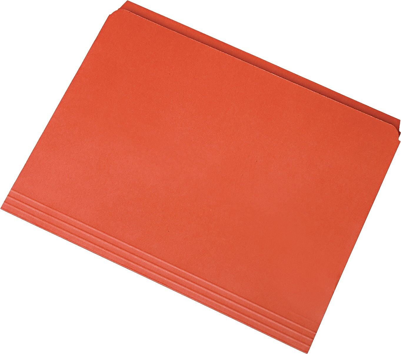 AbilityOne Straight Cut File Folders, Orange, Letter, 100/BX (730013649506 )