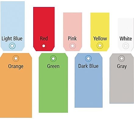 4 3/4" x 2 3/8" - Staples Pink 13 Pt. Shipping Tag, 1000/Pack