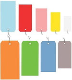 4 3/4" x 2 3/8" - Staples Green 13 Pt. Shipping Tag - Pre-Wired, 1000/Pack