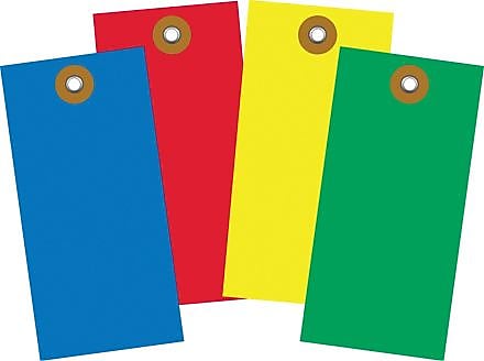 Tyvek Shipping Tag, 4 3/4" x 2 3/8", Yellow, 100/Case