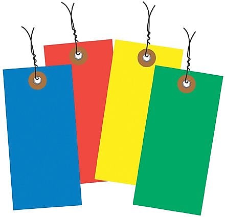 Staples Tyvek Shipping Pre-Wired Tag, 6 1/4" x 3 1/8", Green, 100/Case