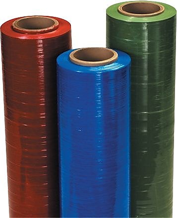 18" x 1500' 80 Gauge Cast Stretch Wrap, Red Tinted, 4/Carton (FSTSF188CRED)