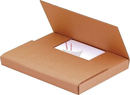9 5/8" x 6 5/8" x 1 1/4" Easy-Fold Mailers, Kraft, 50/Bundle (M961K)