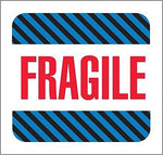 Tape Logic Labels, "Fragile", 4" x 4", Multiple, 500/Roll (SCL522)