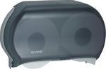 San Jamar Twin 9" Jumbo Bath Tissue Dispenser, Black Pearl, 12"H x 19"W x 5 1/4"D