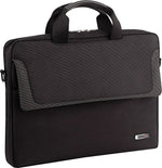 Laptop Slim Brief, Polyester, 15-3/4 x 2 x 11-3/4, Black