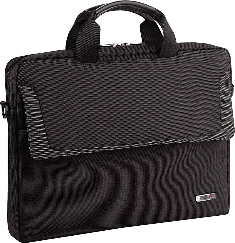 Laptop Slim Brief, Polyester, 15-3/4 x 2 x 11-3/4, Black