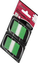AbilityOne SKILCRAFT Colorful Self-stick Flag, Green, 50/Pk