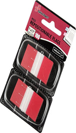 AbilityOne SKILCRAFT Colorful Self-stick Flag, Red, 50/Pk