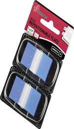 AbilityOne SKILCRAFT Colorful Self-stick Flag, Blue, 50/Pk