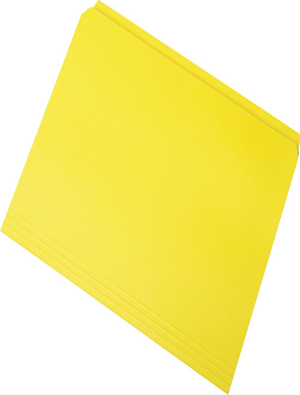 AbilityOne Straight Cut File Folders, Yellow, Letter, 100/BX (7530013649486)