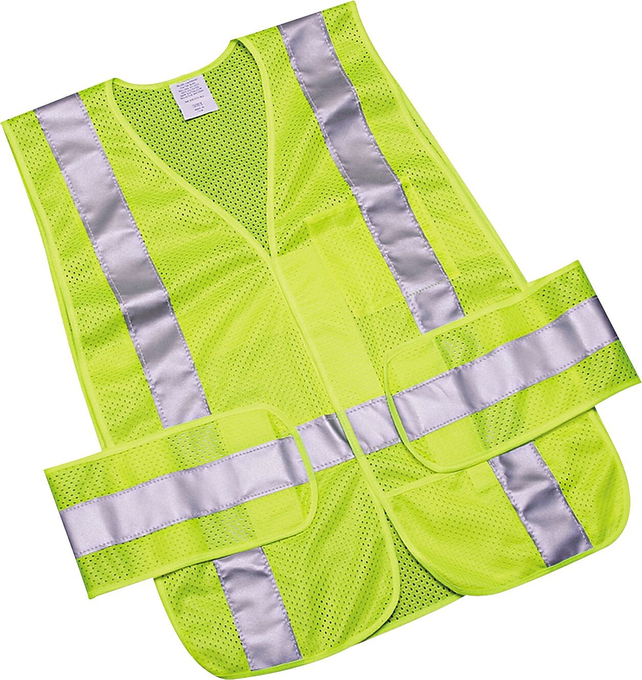 AbilityOne Safety Vest--Class 2 ANSI 107-2010 Compliant, Lime, One Size (8415015984875)