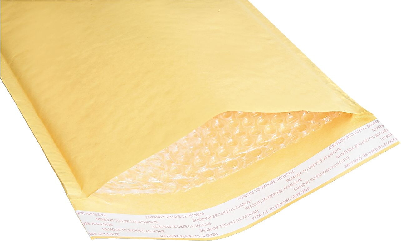 AbilityOne Cushioned Mailer, 14 1/"2 x 20", Kraft, 50/Bx, (8105001179886)