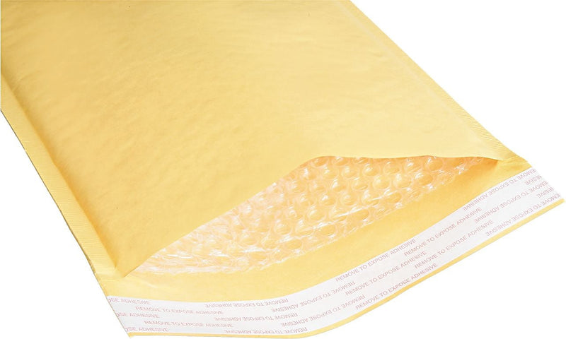 AbilityOne Cushioned Mailer, 10 1/2" x 16", Kraft, 80/PK (8105001179879)