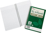 AbilityOne 1-Subject Notebook, College Ruled, 9 1/2" x 6", White, 80 Sheets/Book, 3/Pack (7530016002017)