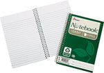 AbilityOne Recycled Notebook, College Rule, 5" x 7 1/2", White, 80/Pad, 6/Pack (7530016002013)