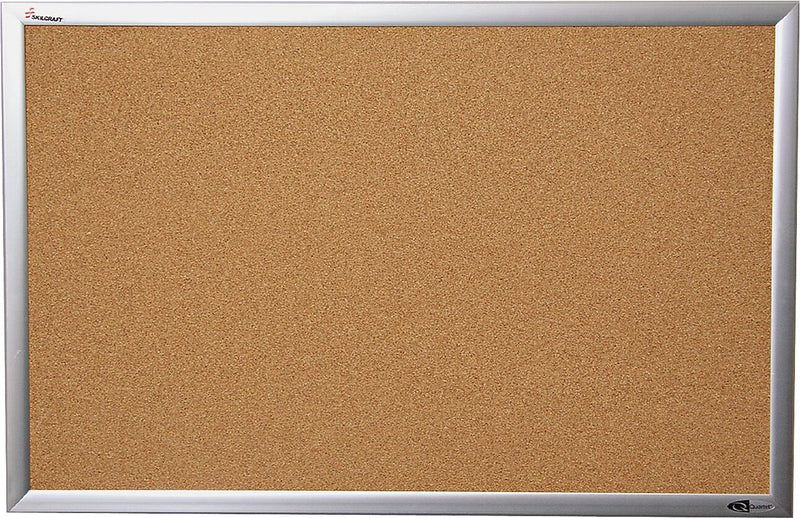 AbilityOne Natl Ind For Blind Cork Board w/Anodized Aluminum Frame, 36 x 48 (7195014840010)