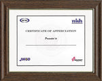 AbilityOne Walnut Vinyl Picture Frames, 11" x 14", 12/BX (7105001491281)