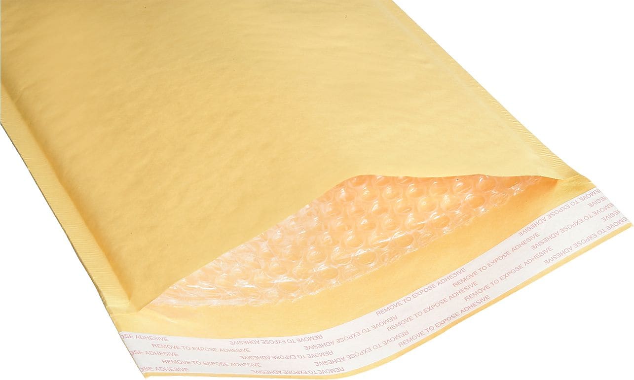 AbilityOne Cushioned Mailer, 7 1/4" x 12", Kraft, 100/Bx (8105001179866)