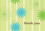 Great Papers! Daisy Stripes Thank You Note Cards, 24/Pack
