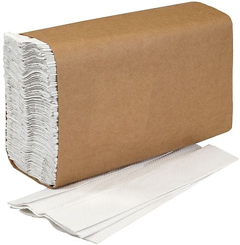 AbilityOne Skilcraft C-Fold Paper Towels, 1-ply, 200 Sheets/Pack, 12 Packs/Carton (8540014940909)
