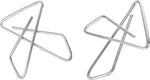 OIC Ideal Butterfly Clamps, Small, #2, Silver, 50/Bx