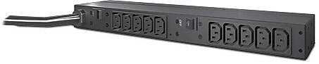 APC Basic Power Distribution Unit, 10-Outlet, 1U Rack Mount, Black (AP9571A)