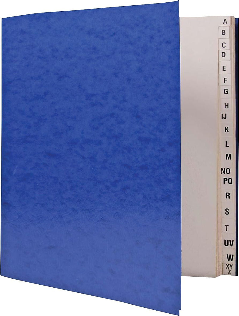 AbilityOne File Sorters, Letter Size, 20 Indexed Alphabetical Sections, Expands to 20" Thick, 8 1/2" x 11", Blue