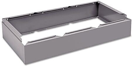 Tennsco Optional Locker Base, 36" x 6", Medium Gray (CLB3618MG)