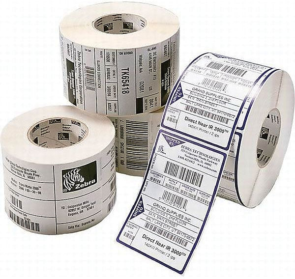 Zebra® Z-Select® 10010048 4000D Paper Thermal Transfer Label, White, 2 1/2"(H) x 4"(W), 6 Rolls/Carton
