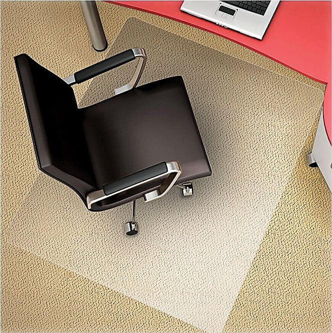 Polycarbonate Chair Mat, 46w x 60l, Clear