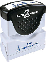 Accustamp2 Pre-Inked Shutter Stamp with Microban®, Blue, Each (035601)