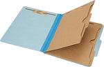 AbilityOne Classification Pocket Folder, 6-Section, Letter, Light Blue, 10/Bx (7530016006984)