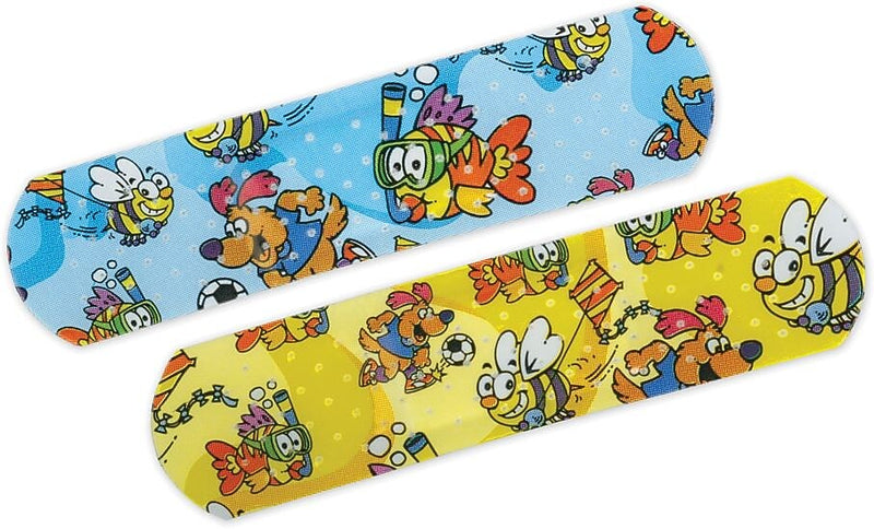 Curad® Medtoons™ Adhesive Bandages, Cartoon, .75"x3" W, 50 Bandages/Box, 24 Boxes/Case