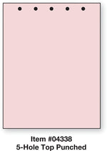 Paris Business PrintWorks Professional 5 Hole Punched Perforated Papers, 20 lb., LETTER-Size, Pink, 8 1/2"x 11", 2,500 Sheets/Ct