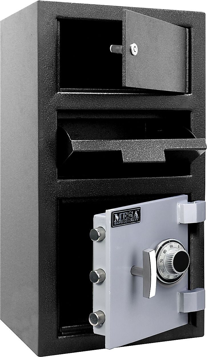 Mesa Steel Depository Safe with Outer Locker and Combination Lock, 1.5 cu. ft. (MFL2014C-OLK)