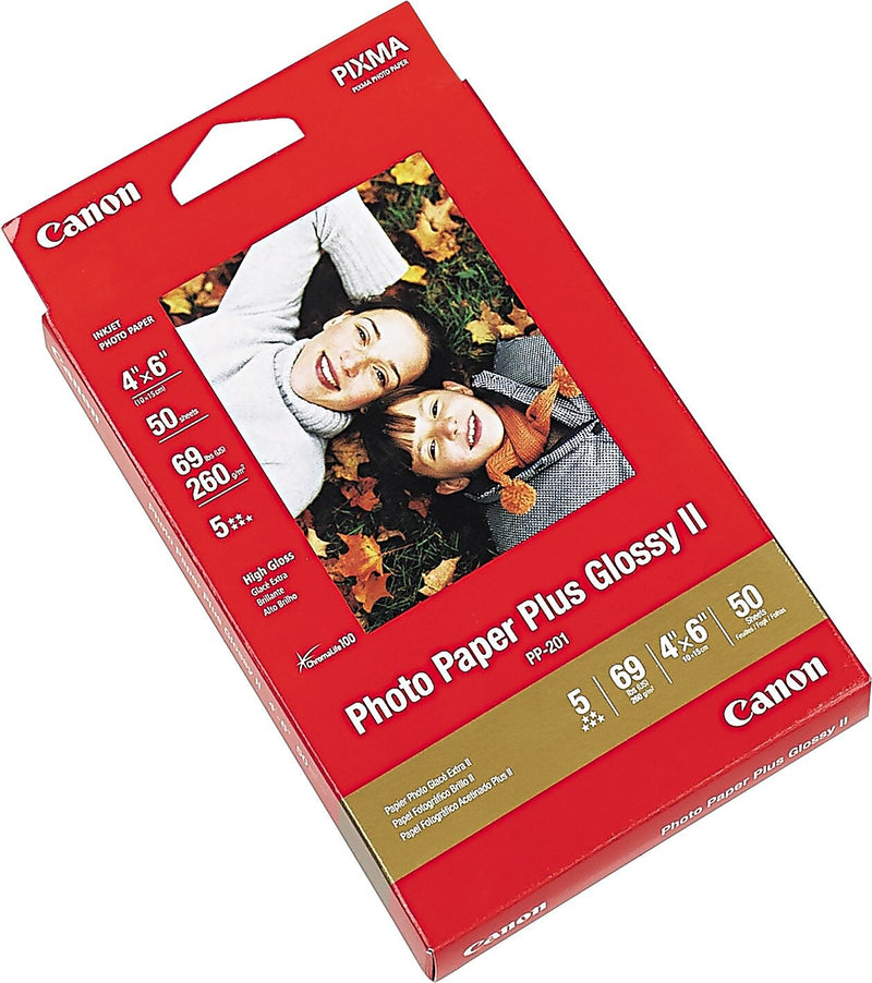 Photo Paper Plus Glossy II, 4 x 6, 50 Sheets per Pack