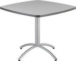 ICEBERG CafeWorks Square Melamine Cafe Table, 36"D x 36"W, Gray (65617)