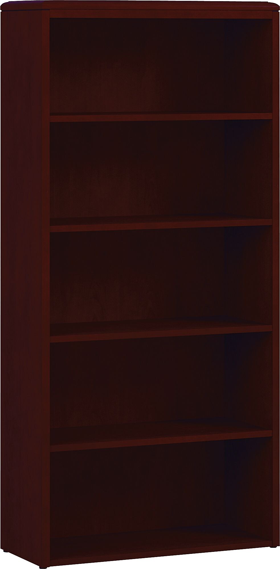National Office Furniture Arrowood™ Laminate Bookcase, Cordovan, 5-Shelf, 65 7/16" H