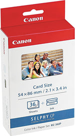 Canon KC-36IP Black and Color Standard Yield Printer Cartridge and Paper Kit (KC-36IP)