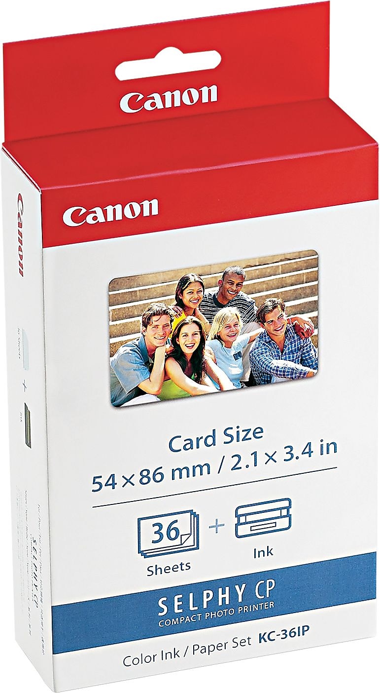 Canon KC-36IP Black and Color Standard Yield Printer Cartridge and Paper Kit (KC-36IP)