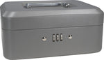BARSKA Small Cash Box, 3 Compartments, Gray (CB11784)