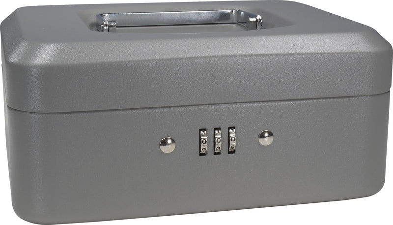 BARSKA Small Cash Box, 3 Compartments, Gray (CB11784)
