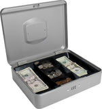 BARSKA Large Cash Box, 5 Compartments, Black (CB11788)