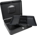 BARSKA Large Cash Box, 5 Compartments, Black (CB11834)