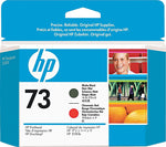 HP 73 Print Head, Black Matte/Chromatic Red (CD949A)