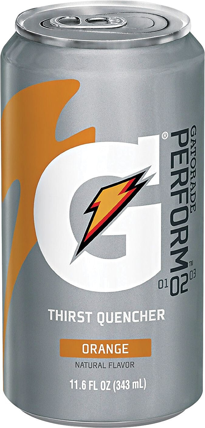 Gatorade Ready-To-Drink Energy Drink, 11.6 oz Can, Orange (308-00902)