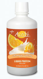 Medline Active Liquid Protein with Lutein, Orange Creme, 32 fl. oz., 4/Carton (ENT693OC)